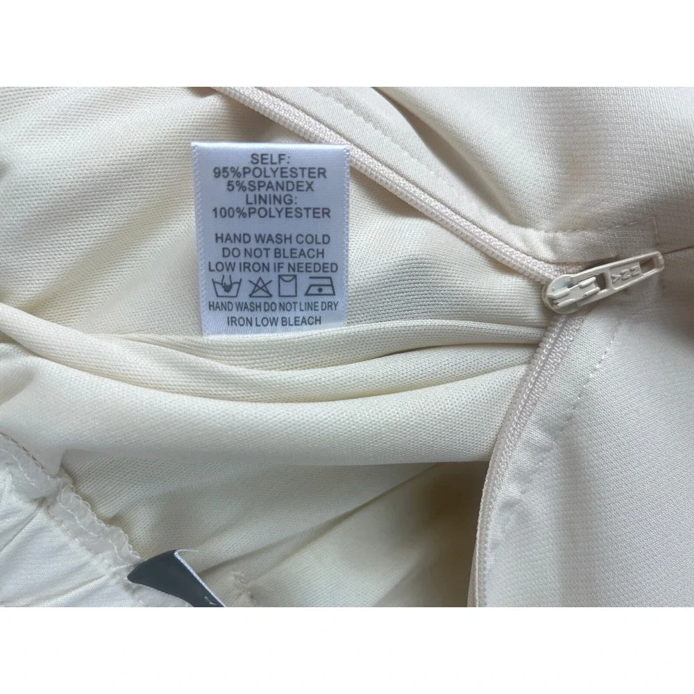 Skort‎ Skirt Shorts Womens Cream Paper Bag Dressy Beachy School Work Comfy